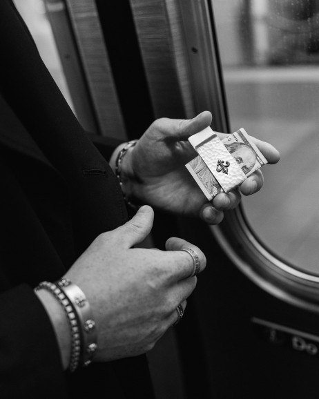 Srebrny klips do pieniędzy FLEUR DE LIS 8