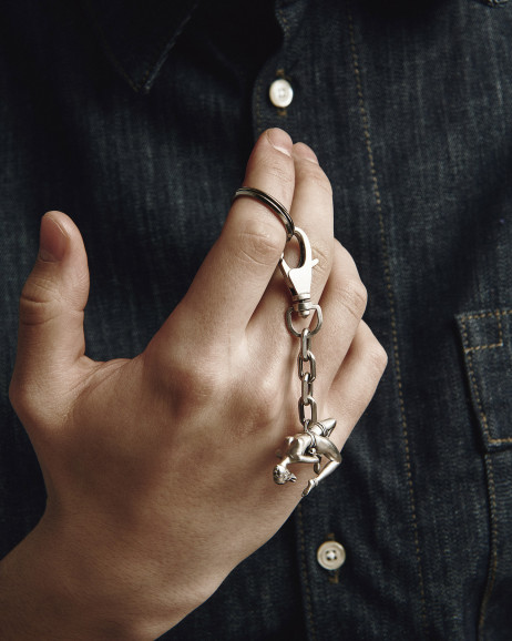 Srebrny brelok SHIBARI – INVERTED SUSPENSION 4