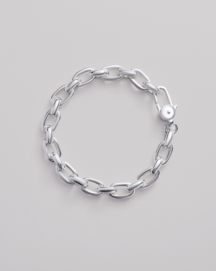 Silver bracelet FLOWING