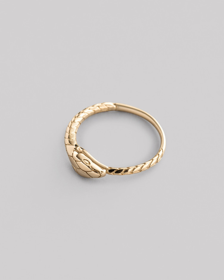 Pierścionek OUROBOROS (żółte złoto) 2
