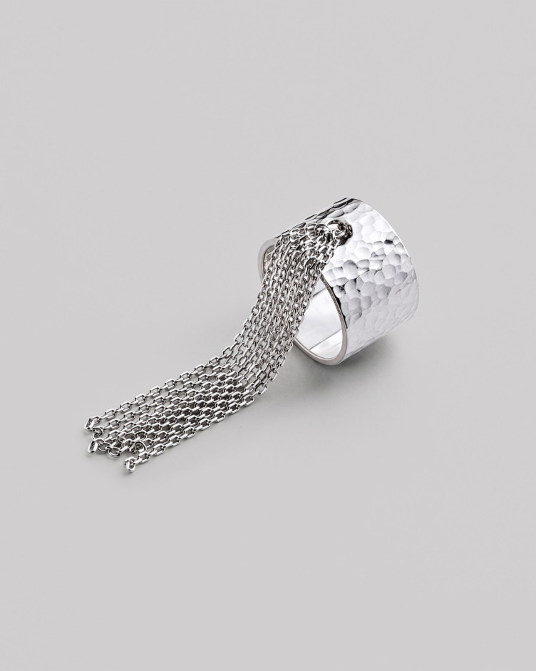 Srebrny pierścionek SHEEN WITH CHAINS 3