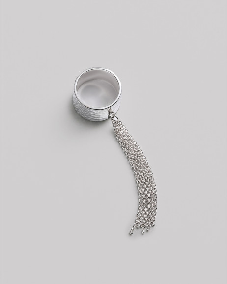 Srebrny pierścionek SHEEN WITH CHAINS 5
