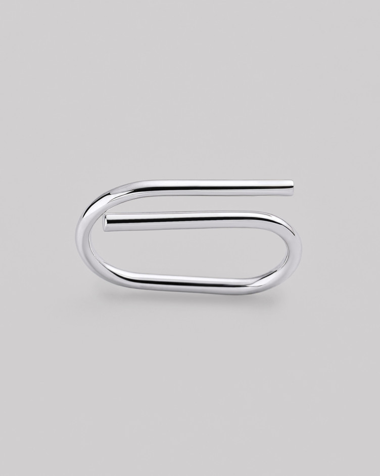 Srebrny pierścionek MAGNETIC (na dwa palce) 2
