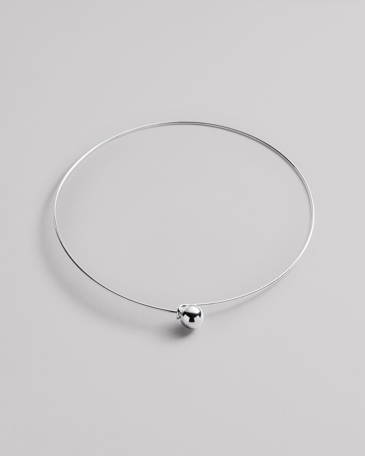 Silver necklace BUBBLE 4