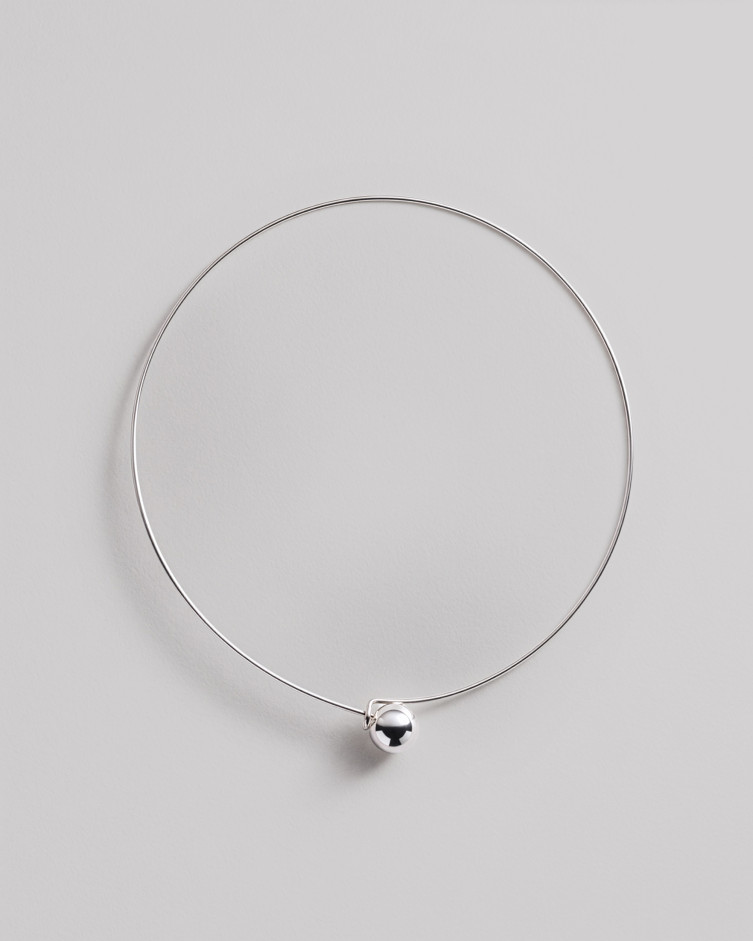 Silver necklace BUBBLE 2