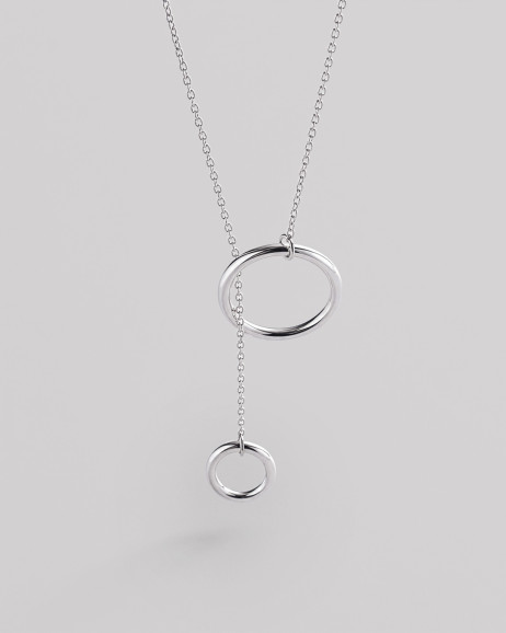 Srebrny naszyjnik THE HOOP 2