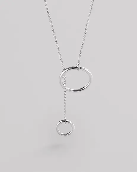 Srebrny naszyjnik THE HOOP 2