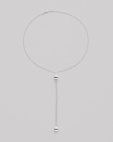 Srebrny naszyjnik krawatka BUBBLE