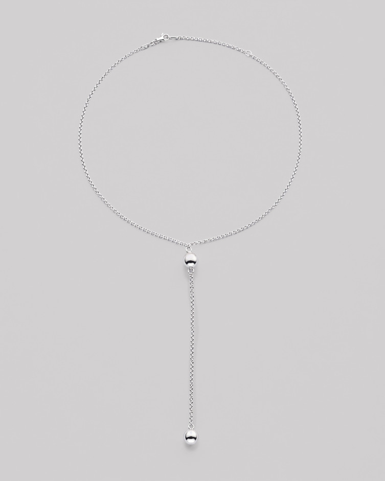 Srebrny naszyjnik krawatka BUBBLE