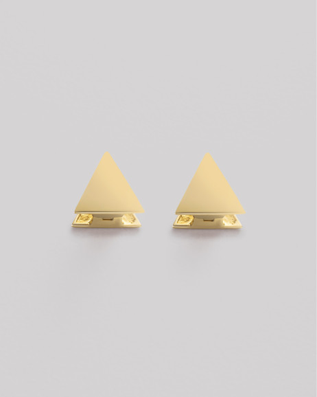 Earrings TRIANGLE (14k yellow gold) 2