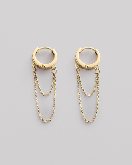 Earrings FLUSSO (14k yellow gold)