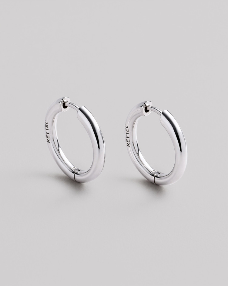 Srebrne kolczyki THE HOOP M 2