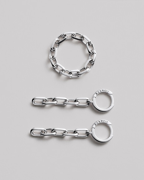 Srebrne kolczyki CHAIN 5