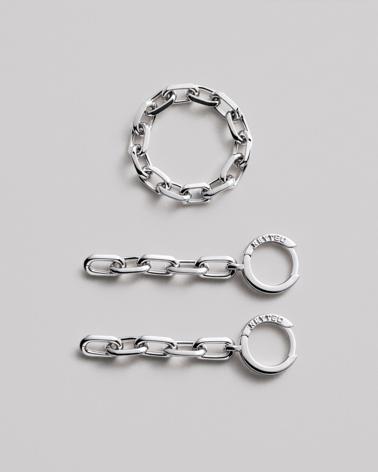 Srebrne kolczyki CHAIN 5
