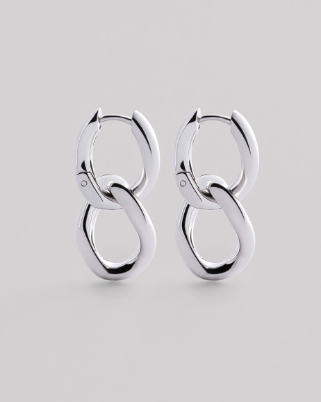 Srebrne kolczyki TWIN 3