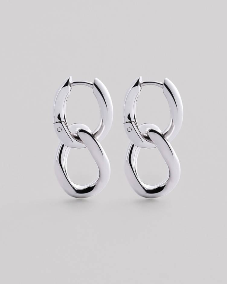 Srebrne kolczyki TWIN 3