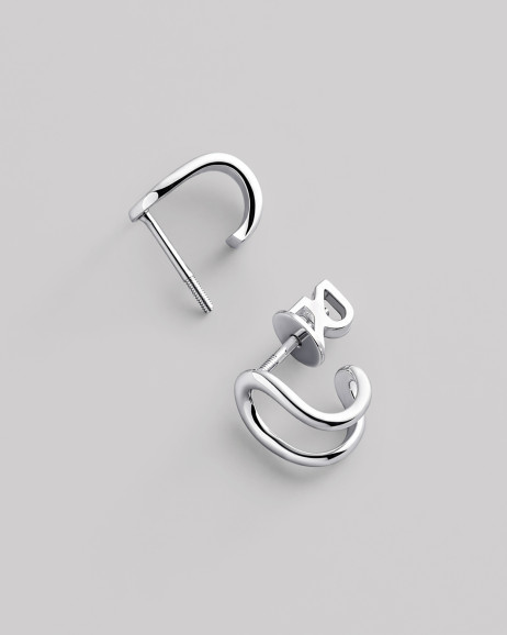 Srebrne kolczyki wkrętki SIGNUM
