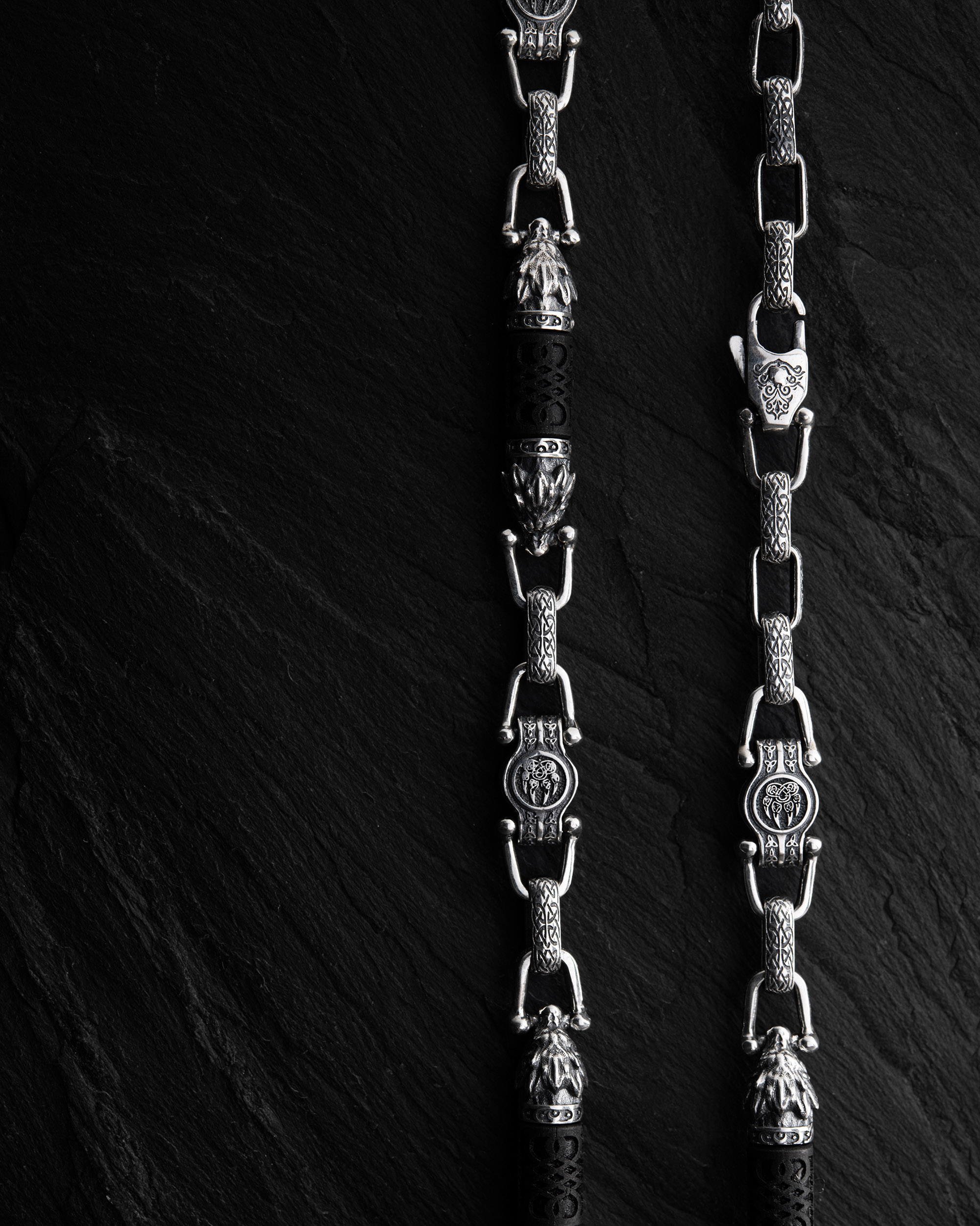 czarny łańcuszek męski Reytel